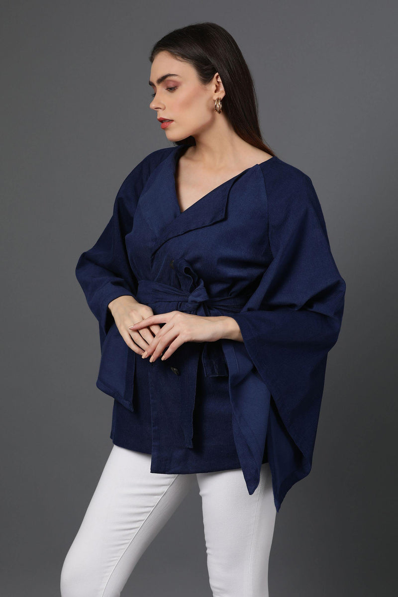 Shawl Collar Belted Coat - Sitch.shop