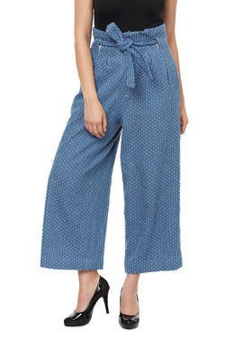 Denim Textured Pants - Sitch.shop